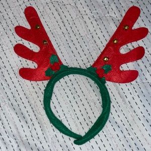 Reindeer antlers; holiday hat band
